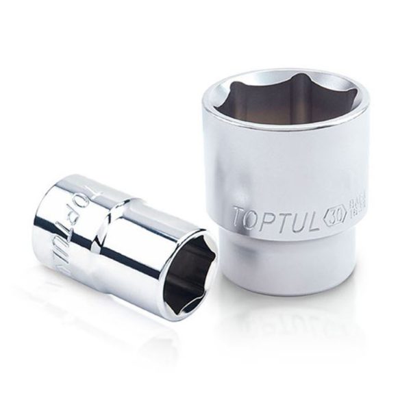 Kunci Sock 1/2" Dr. 6Pt Sockets 19mm Toptul BAEA1619