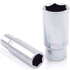 Kunci Sock Deep Sockets 6Pt 22mm 3/8 Inch Drive Toptul BAEE1222