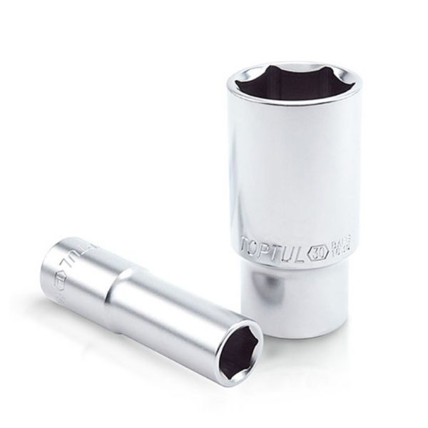 Kunci Sock Deep Sockets 6Pt 8mm 1/2 Inch Drive Toptul BAEE1608