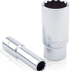 Kunci Sock Deep Sockets 12Pt 9mm 3/8 Inch Drive Toptul BAEF1209
