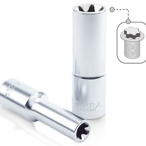 Kunci Sock Deep Star Sockets 1/2" E18 Toptul BAEH1618
