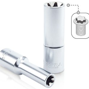 Kunci Sock Deep Star Sockets 1/2" E20 Toptul BAEH1620