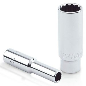Kunci Sock 1/4" DR. 12PT Deep Sockets 3/16" Toptul BBEF0806