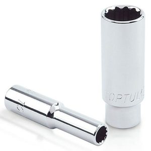 Kunci Sock 1/4" 12PT Deep Sockets 7/16" Toptul BBEF0814