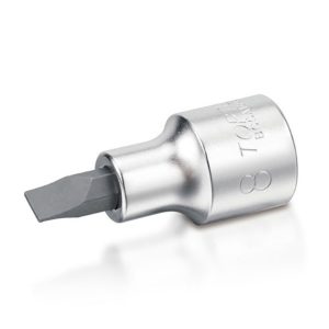 Kunci Sock 1/4" DR. Slotted Bit Sockets 1.0x6mm Toptul BCCA0806