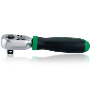 Stubby Reversible Ratchet Handle with Quick Release 3/8" 145mm Toptul CJDI1215