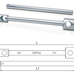 Kunci Double-End Truck Wrench W/Bar 41 x 21 Sq 430 mm TOPTUL CTIB4121