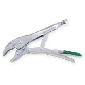 Tang Curved Jaw Locking Pliers with Wire Cutter 10" TOPTUL DAAQ2B10