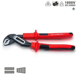 Tang Pipa VDE Insulated Box-Joint Water Pump Pliers 10" Toptul DGBE2110