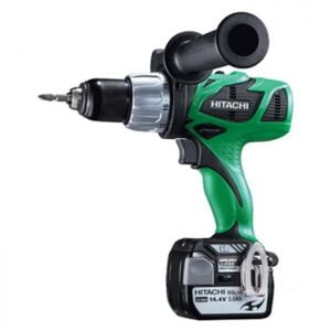 Bor Listrik Cordless Impact Driver DR 13mm 14.4V 3Ah Li Brushless Hitachi DV 14DBL