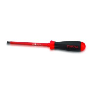 Obeng VDE Insulated Slotted Screwdrivers 1.2x6.5 mm Toptul FAEB6E15