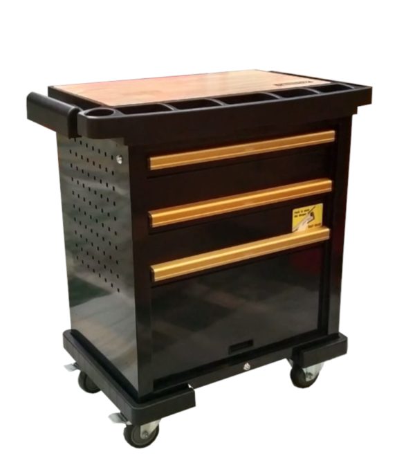 Lemari Perkakas Tool Drawer Hitam 3 Laci Drawer Krisbow LRTDR3
