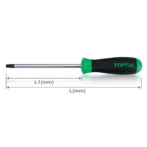 Obeng Star Tamperproof Anti-Slip Screwdrivers T20 Toptul FEAB2010