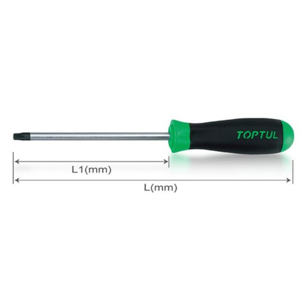 Obeng Star Anti-Slip Screwdrivers T20 Toptul FFAB2010