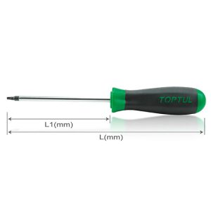 Obeng Square Anti-Slip Screwdrivers SQ1 Toptul FJAB0110