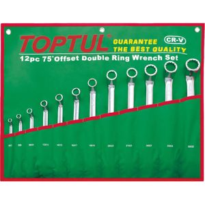 KUNCI 12pcs 75deg DOUBLE RING WRENCH SET TOPTUL GAAA1204