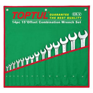 Kunci Kombinasi Standard Combination Wrench Set 15° Offset 26Pcs Toptul GAAA2604