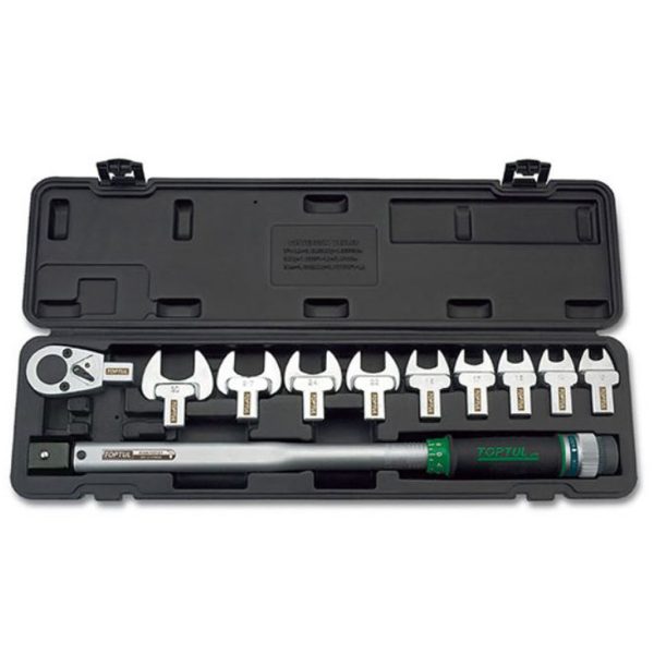 Kunci Torsi Head-Interchangeable Spanner Torque Wrench Set 11pcs Toptul GAAI1101