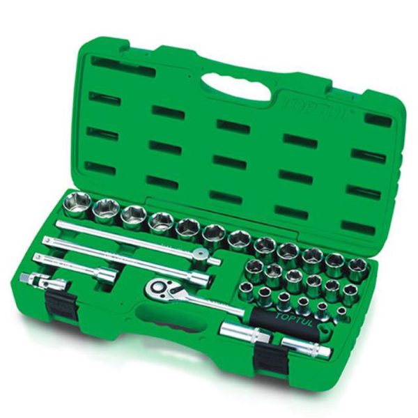 Kunci Sock Flank Socket Set 1/2" DR. 31pcs Toptul GAAI3104