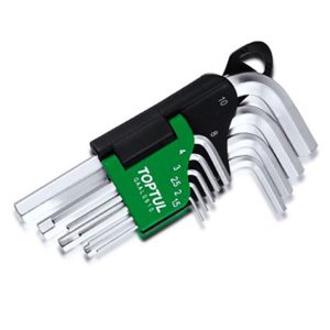 Kunci L Hex Key Short Type Wrench Set 9pcs Toptul GAAL0910