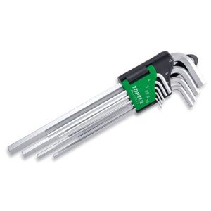 Kunci L Hex Key Extra Long Type Wrench Set 9pcs Toptul GAAL0912