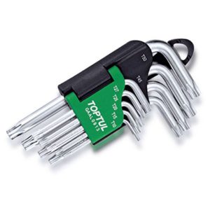 Kunci L Star Key Short Type Wrench Set 9pcs Toptul GAAL0913