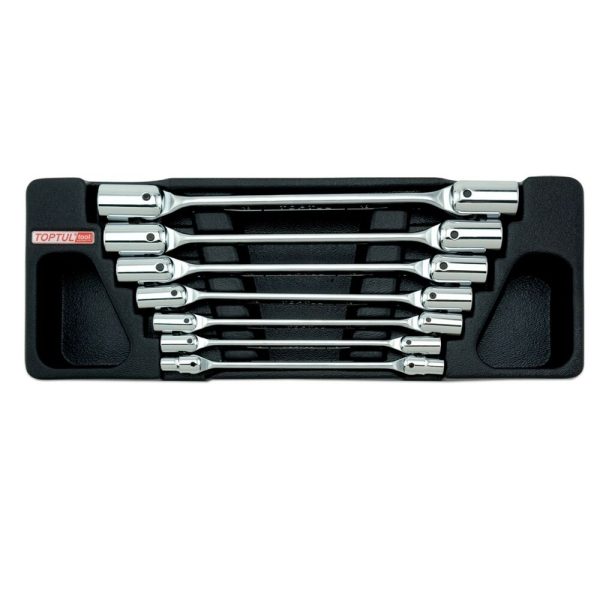 KUNCI SOCK 7pcs DOUBLE END SWIVEL SOCKET WRENCH SET TOPTUL GAAT0702