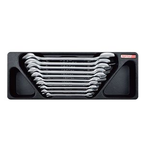 KUNCI 10pcs DOUBLE OPEN END WRENCH SET TOPTUL GAAT1003