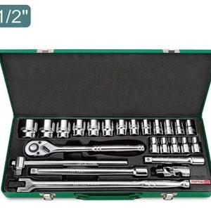 Kunci Sock Socket Set - Mirror 1/2" 6PT 24pcs Toptul GCAD2401