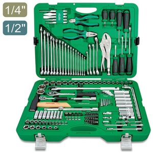 Socket Set W/Blow Case 6PT 150PCS 1/4" & 1/2" DR. Tool Kit Toptul GCAI150R