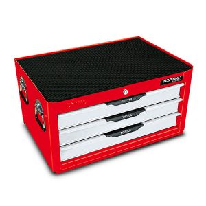 Kunci Set W/3-Drawer Tool Chest - 157PCS Mechanical Tool Set PRO-LINE SERIES RED TOPTUL GCAZ0018