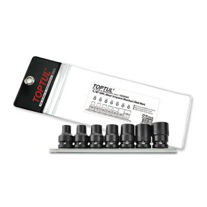Kunci Set 7PCS 1/2" DR. Star Impact Socket Rail Set TOPTUL GDAG0701