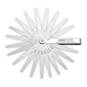 Alat Ukur 20PCS Metric Feeler Gauge Tapered Tips L 100 W 10 TOPTUL ICAA0020