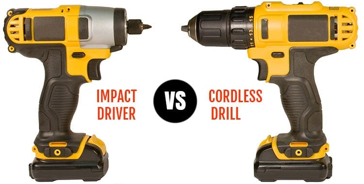 impact drill vs cordless drill