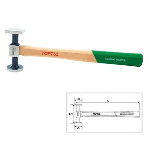 Palu Standard Bumping Hammer - Flat Face 100mm Toptul JFAA0133