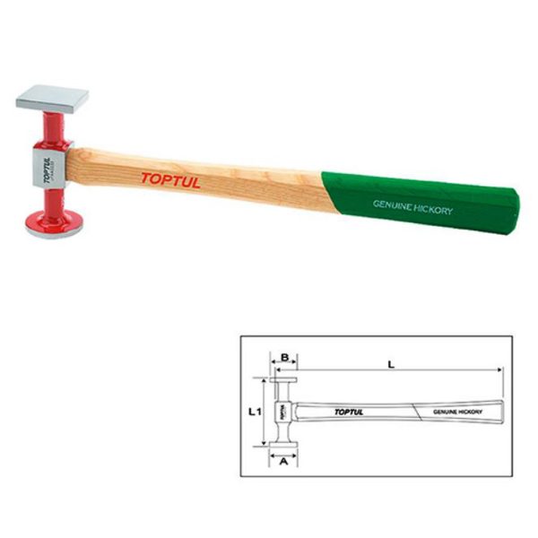 Palu Standard Bumping Hammer - Crowned Face 98.5mm Toptul JFAA0233