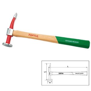 Palu Curved Pein & Finishing Hammer - Crowned Face 140mm Toptul JFAC0233
