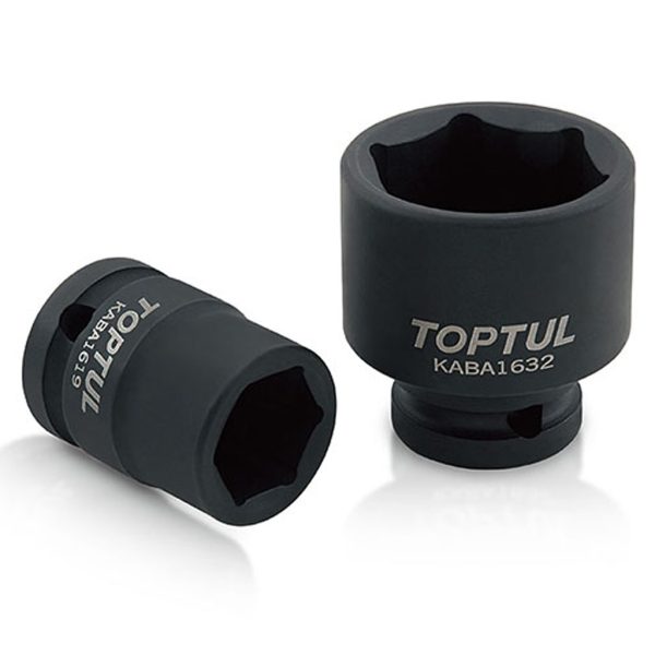 Kunci Sock Flank Impact Sockets 1/2" DR. 6PT 18mm Toptul KABA1618