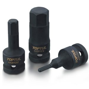 Kunci Sock  1/2" DR Hex Bit Impact Sockets 8mm Toptul KADH1608