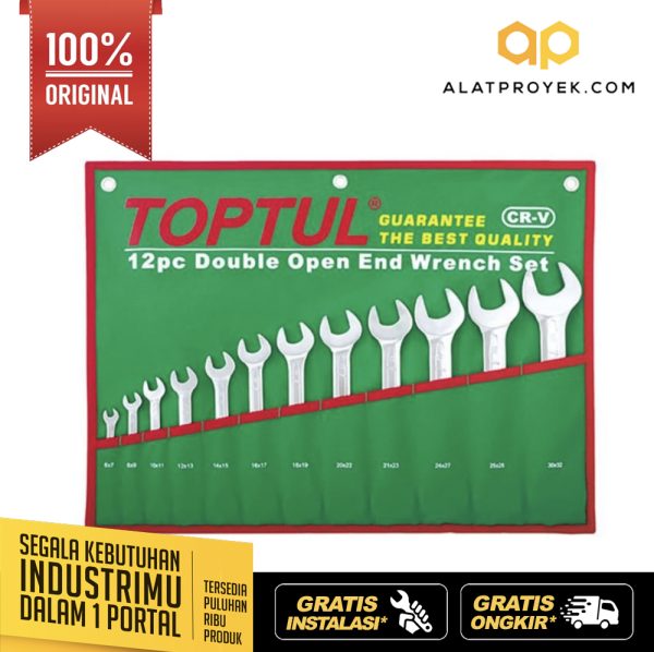 Kunci Kombinasi Double Open End Wrench Set 12Pcs Toptul GAAA1206