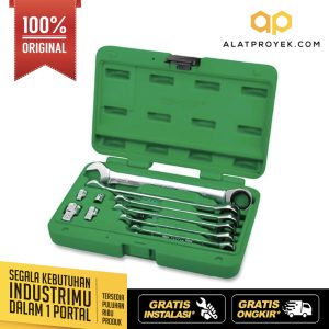 Kunci Kombinasi Pro-Series Ratchet Combination Wrench Set 10pcs Toptul GAAI1004