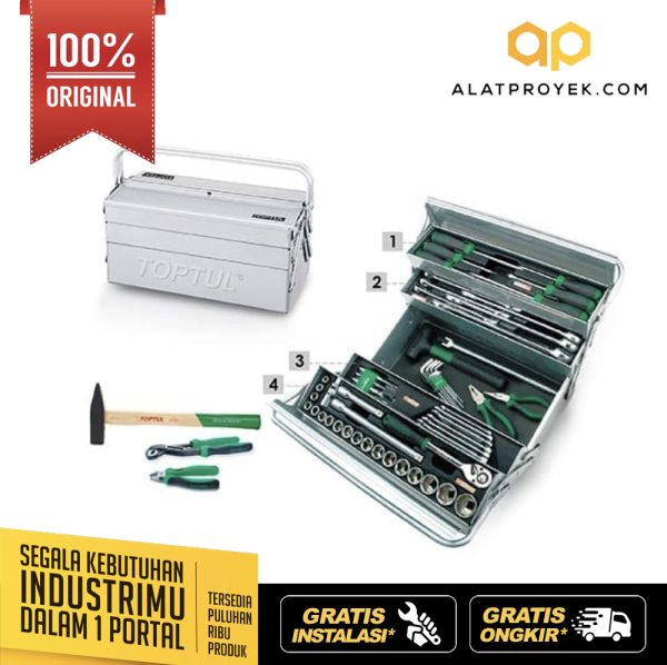 Kunci Set 63PCS Tool Chest Set TOPTUL GCAZ0039