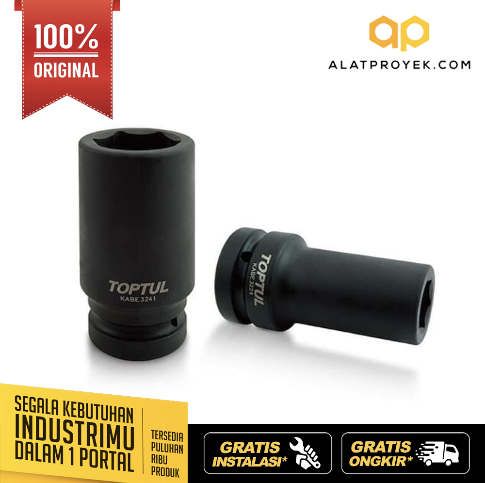 kunci Sock 3/4" DR. 6PT Flank Deep Impact Sockets 34mm TOPTUL KABE2434