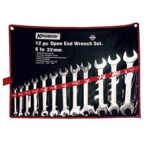 Kunci Pas Open End Wrench Set 6 - 32mm 12pcs Krisbow KW0100297