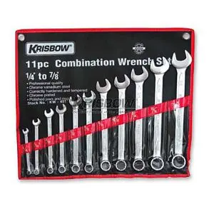 Set Kunci Kombinasi 1/4 - 7/8 inch 11pcs Krisbow KW0100350