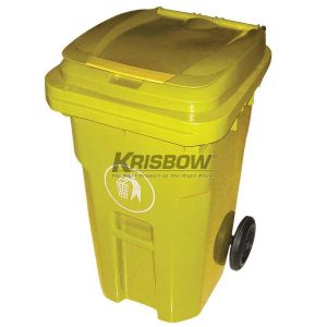 Tempat Sampah Krisbow 100L Dust Bin Yellow