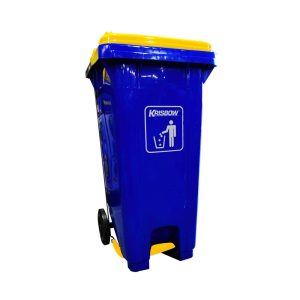 Tempat Sampah Warna Biru 240 liter KRISBOW KW1801275