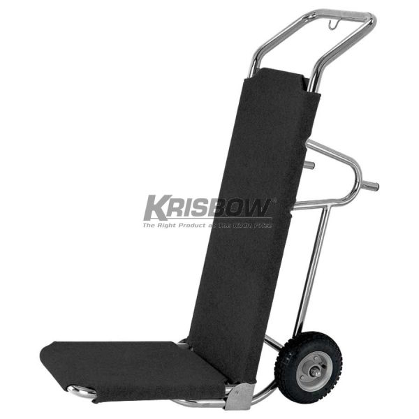 Luggage Cart Black Carpet 50 x 40 x 122 Cm Krisbow KW1801315