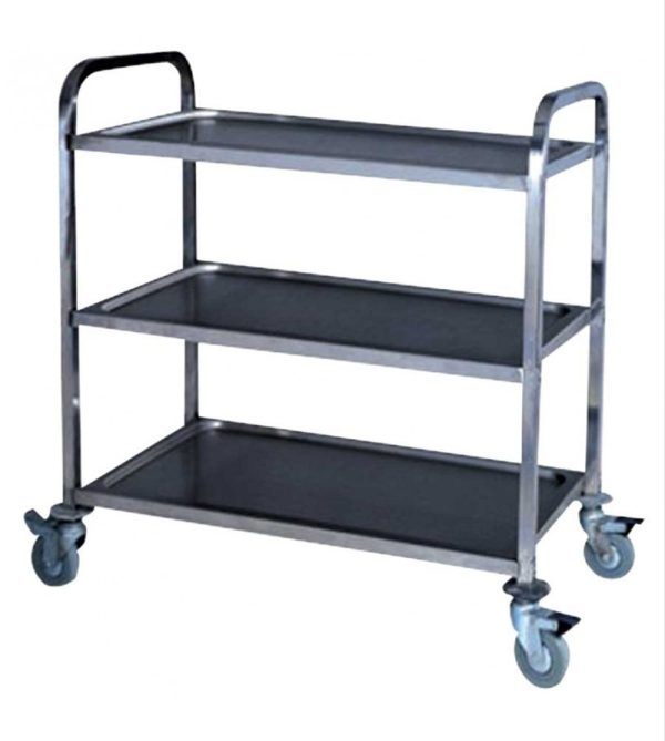 Troli Service Cart Stainless Steel 85x45x89cm Krisbow