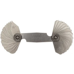 RADIUS GAGE 1/32-1/4IN (15PAIRS) 186-101 Mitutoyo MT0000498
